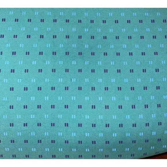 Vintage Full Size Sheet Set Used 2 Piece Blues Greens Purples - Picture 4 of 16